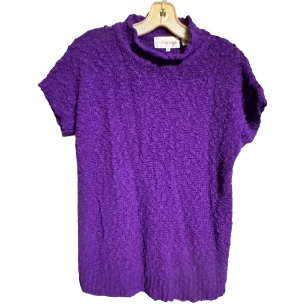 Vintage Easton Park Purple Acrylic Sweater‎